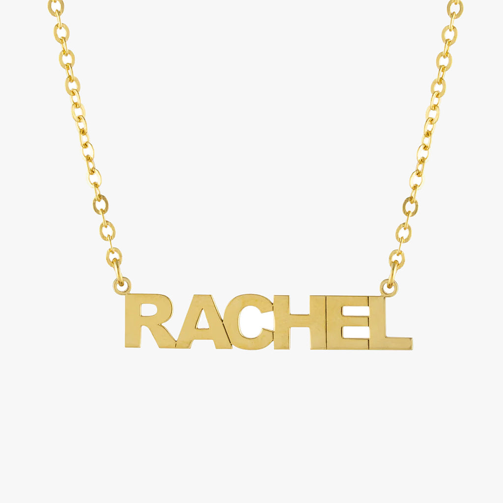 ALL CAPS Name Plate