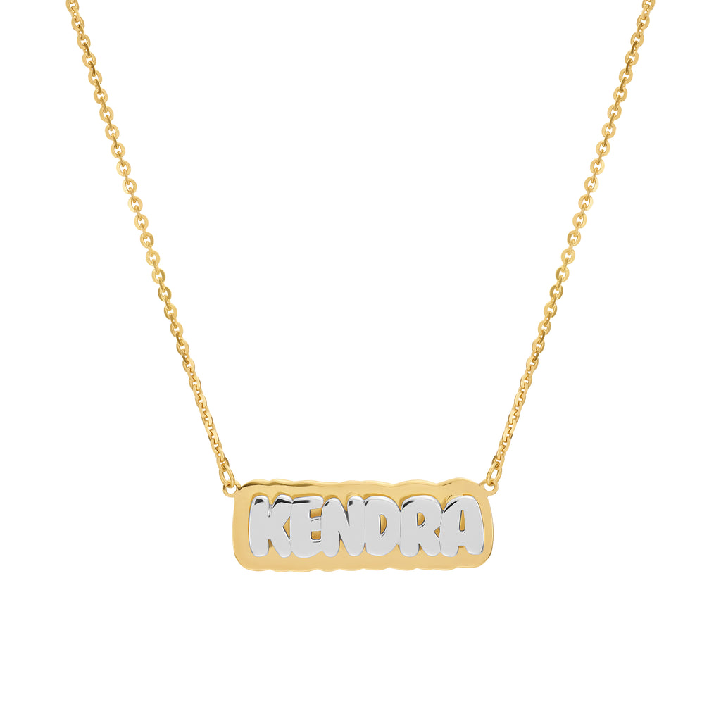 Two Tone Double Name Plate
