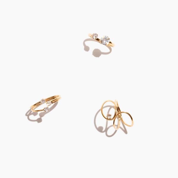 Gem Trio Ring Set