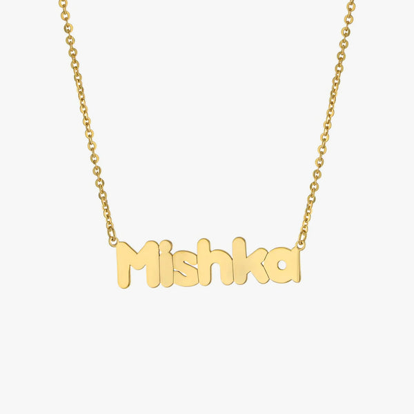 Bubble Letter Name Plate