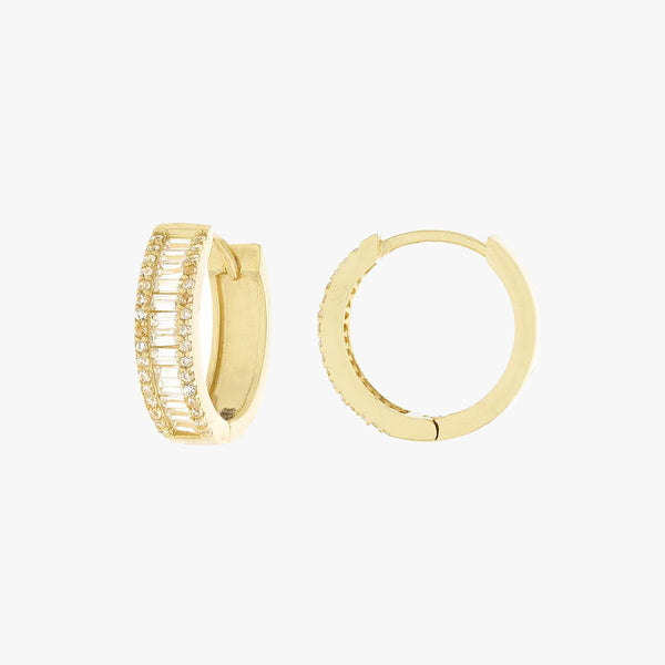 Crystal Huggie Earring