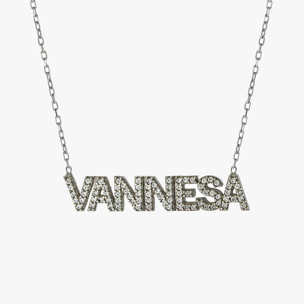 Stone Block Letter Name Plate