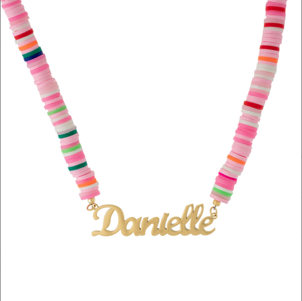 Candy Land Name Plate Necklace